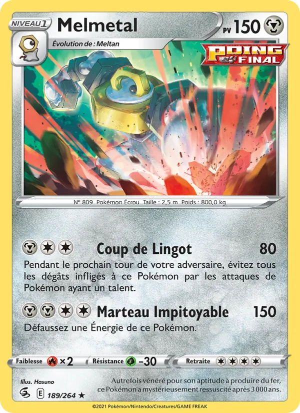Melmetal, Poing de Fusion 189