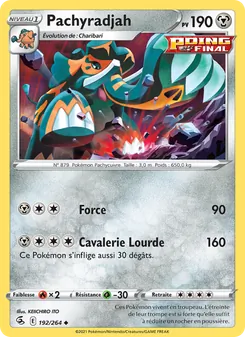 Pachyradjah, Poing de Fusion 192