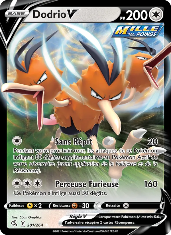 Dodrio V, Poing de Fusion 201