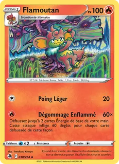 Flamoutan, Poing de Fusion 38