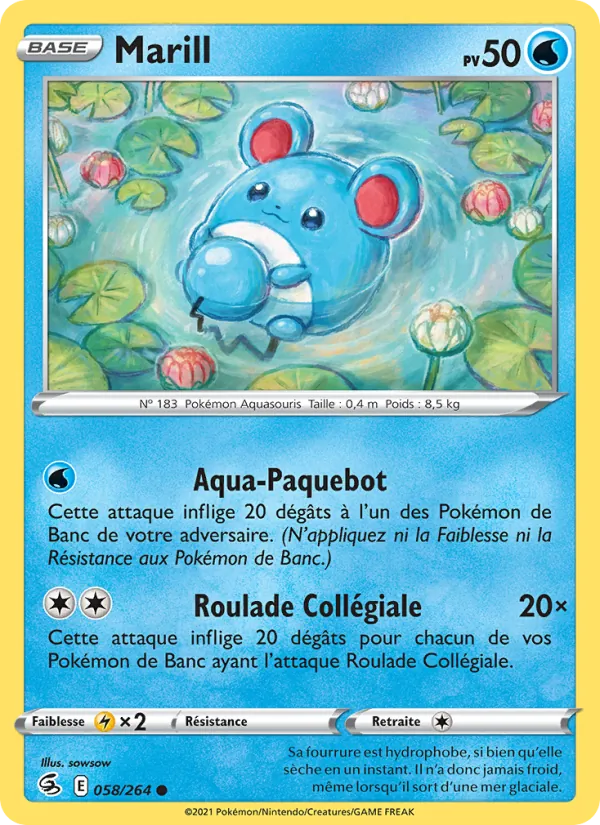 Marill, Poing de Fusion 58