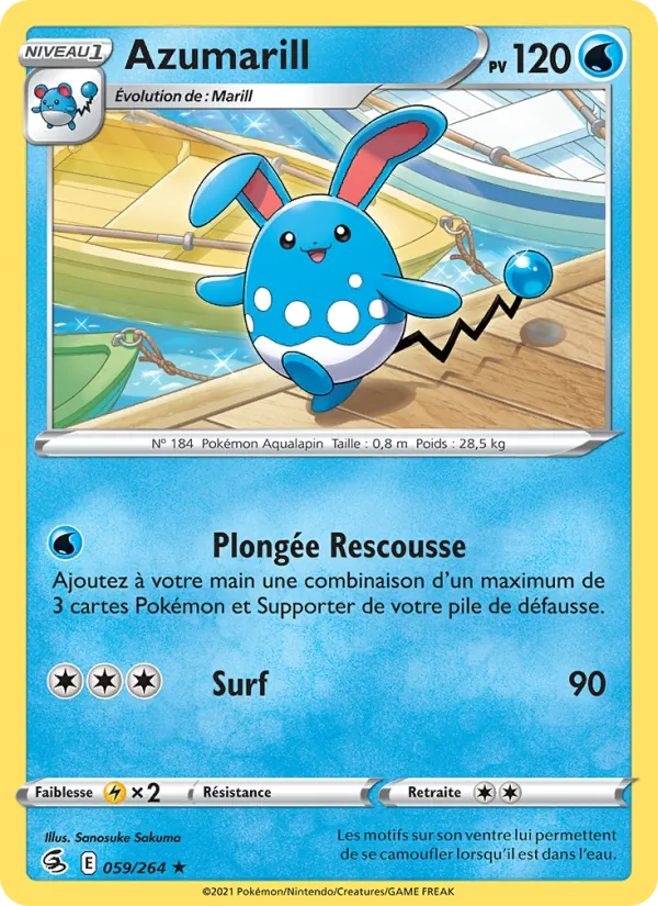 Azumarill, Poing de Fusion 59