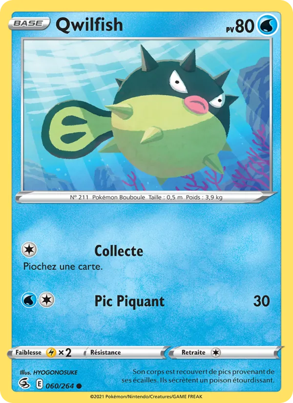 Qwilfish, Poing de Fusion 60