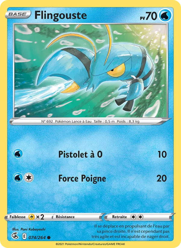 Flingouste, Poing de Fusion 74