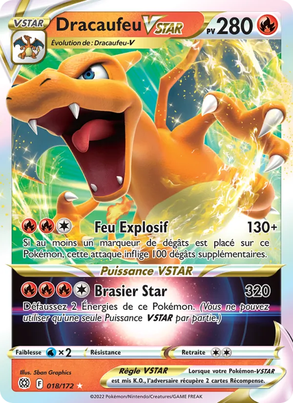 Dracaufeu VSTAR, Stars Étincelantes 018