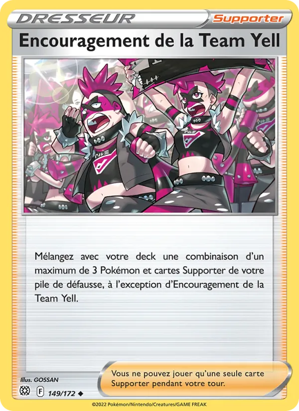 Encouragement de la Team Yell, Stars Étincelantes 149