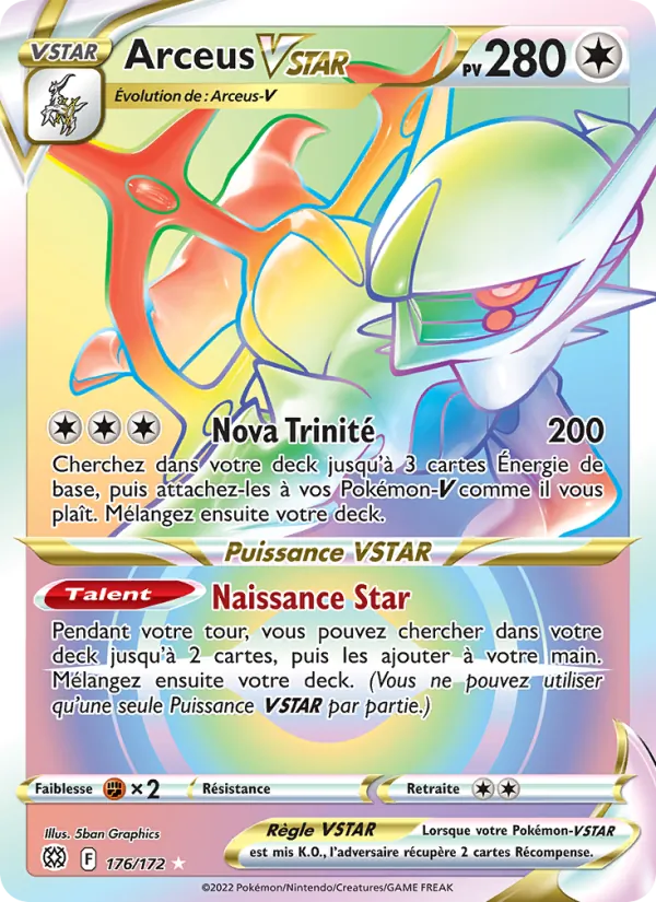 Arceus VSTAR, Stars Étincelantes 176