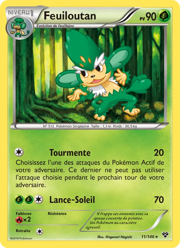 Feuiloutan, XY 11