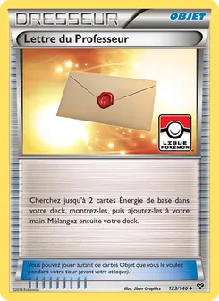 Lettre du Professeur, XY 123