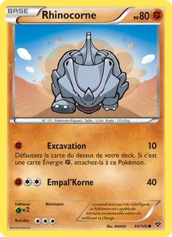 Rhinocorne, XY 60
