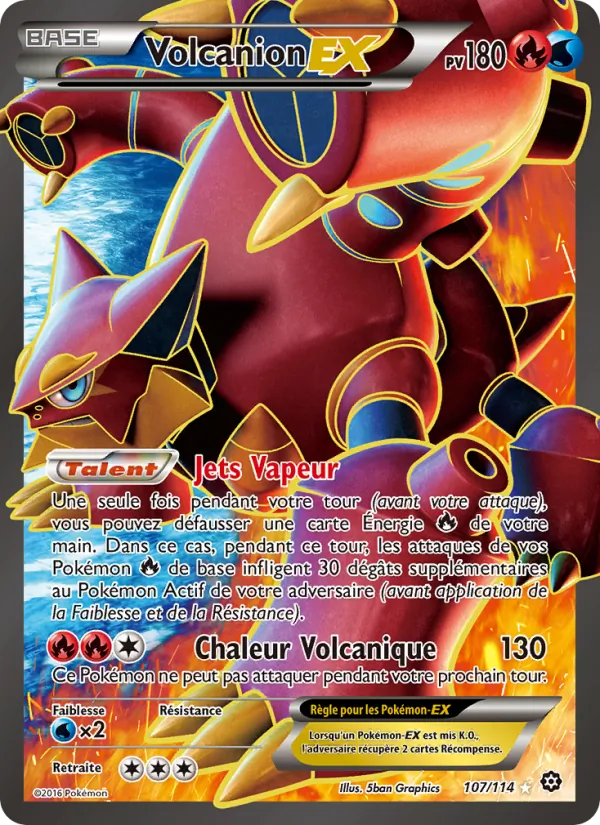 Volcanion EX, Offensive Vapeur 107