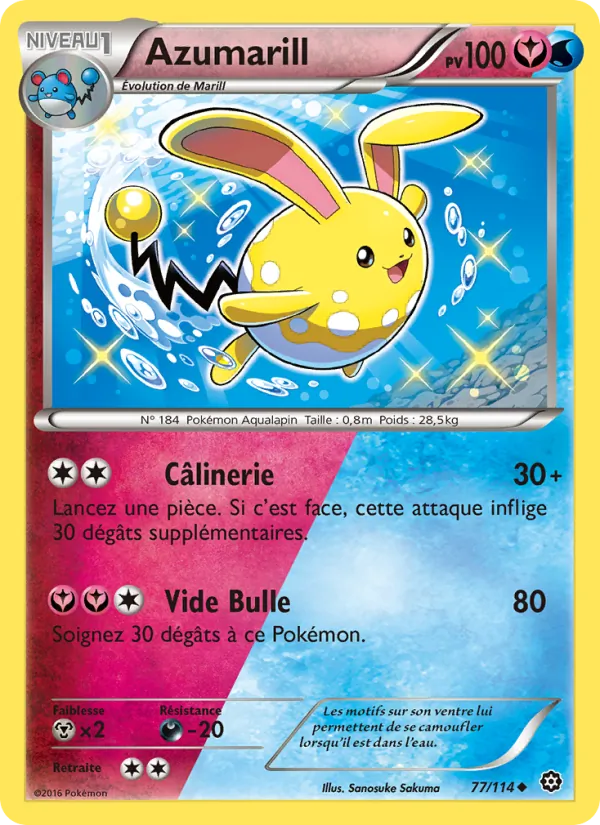 Azumarill, Offensive Vapeur 77
