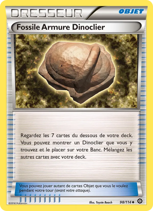 Fossile Armure Dinoclier, Offensive Vapeur 98