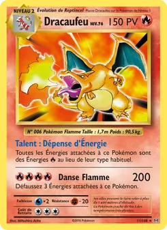 Dracaufeu, Évolutions 11