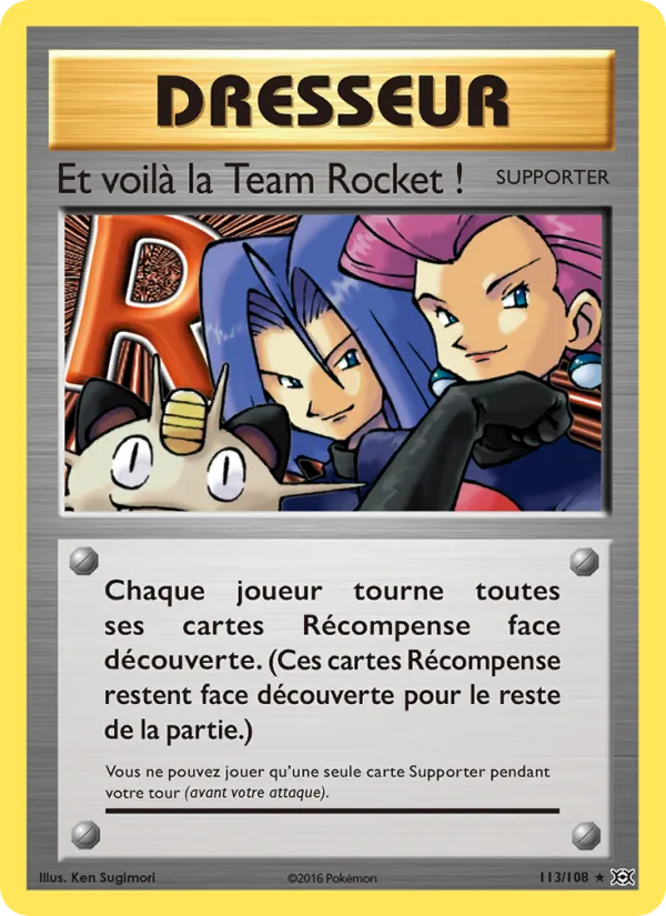 Et voilà la Team Rocket !, Évolutions 113