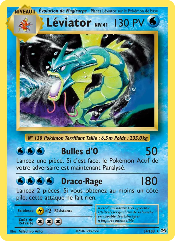 Léviator, Évolutions 34