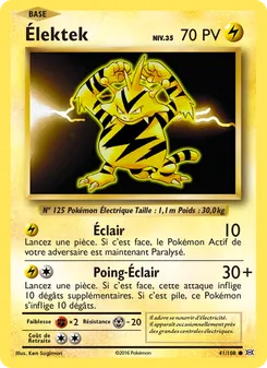 Élektek, Évolutions 41