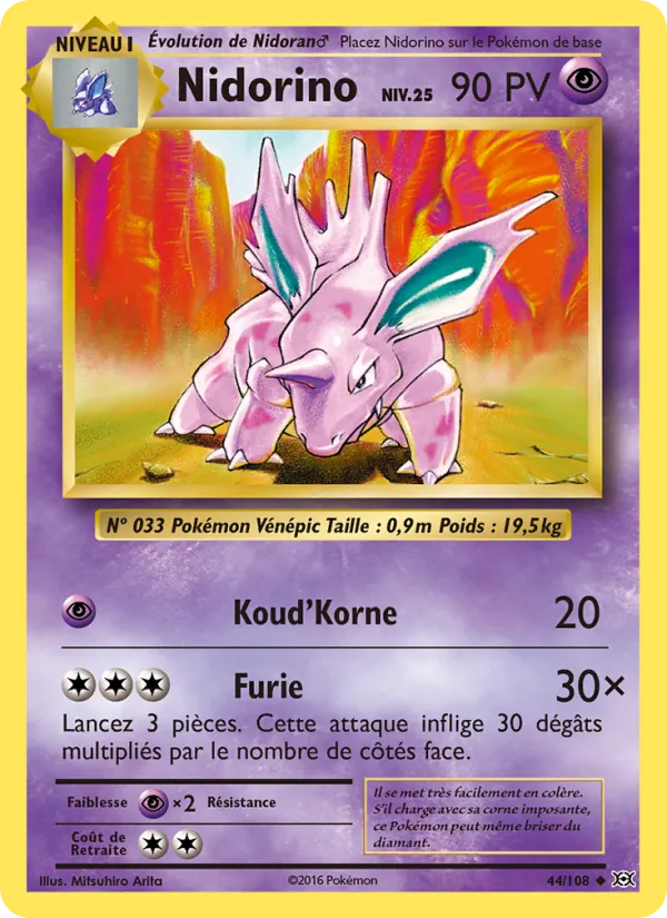 Nidorino, Évolutions 44