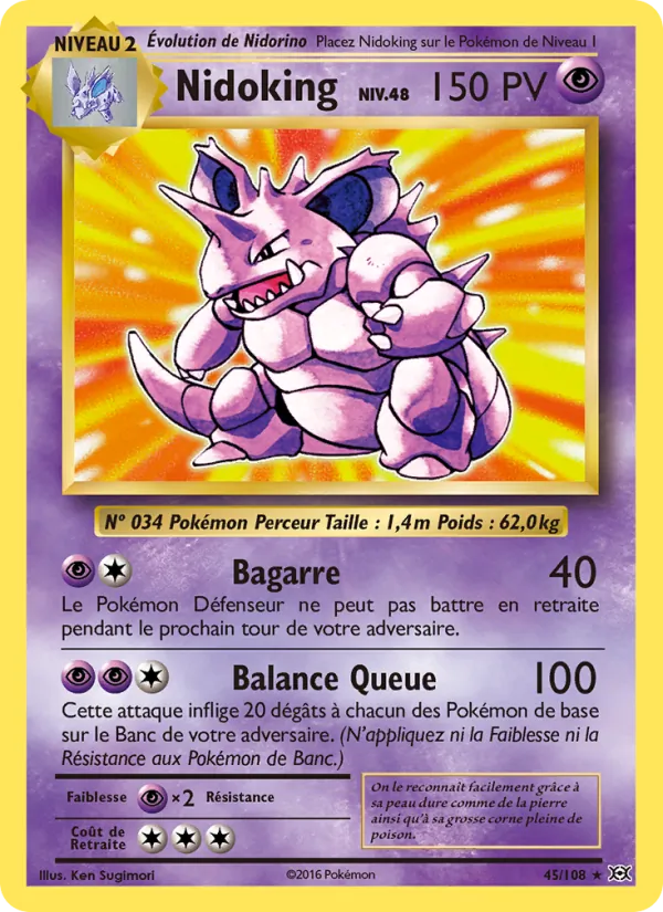 Nidoking, Évolutions 45