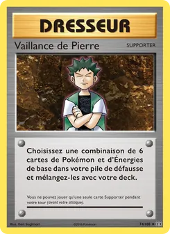 Vaillance de Pierre, Évolutions 74