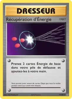 Récupération d'Énergie, Évolutions 77