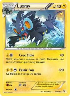 Luxray, Étincelles 34