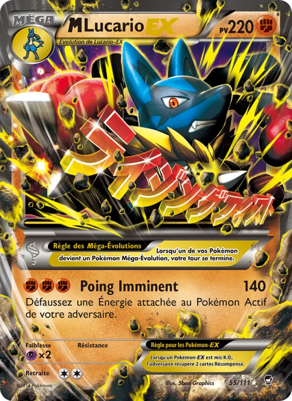 M-Lucario EX, Poings Furieux 55