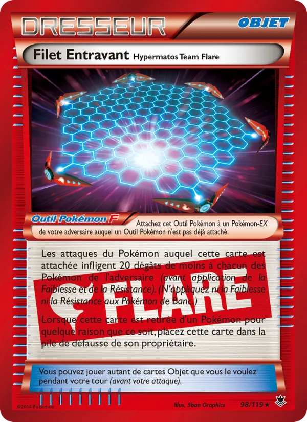 Filet Entravant Hypermatos Team Flare, Vigueur Spectrale 98