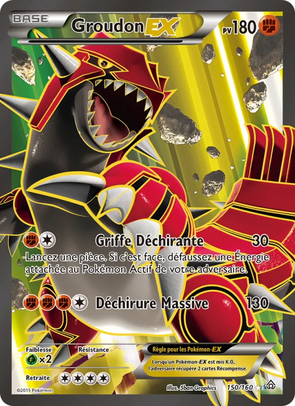 Groudon EX, Primo-Choc 150
