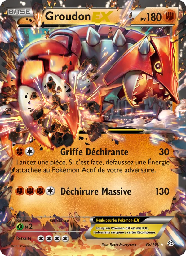 Groudon EX, Primo-Choc 85